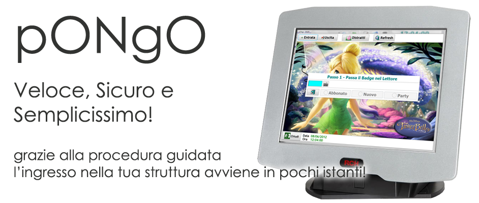 pONgo - gestionale per Ludoteche, Baby Parking e Parchi Gioco